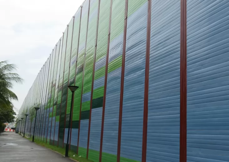 What is a good Temporary Barrier for sound absorption?