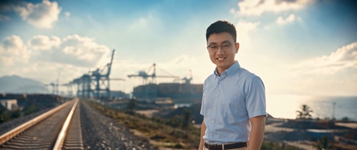 Rail link connecting Jinpai Port to inland markets