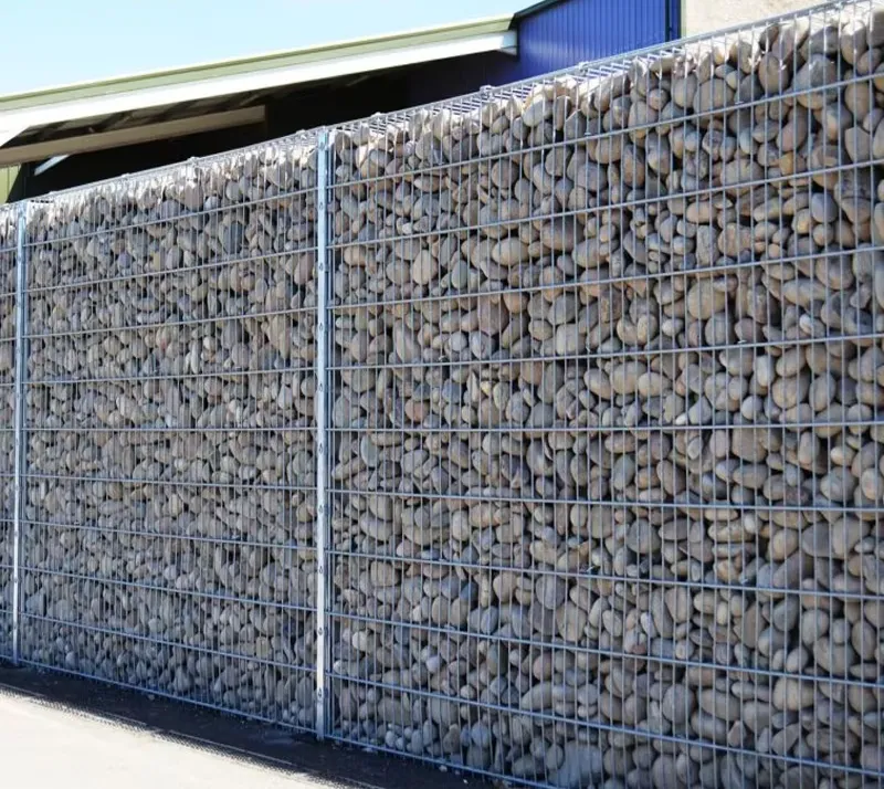 Galvanized Gabion Basket Outdoor Landscape Lawn Patio Garden Stone Wire Fencing Rock Stone Walls Mesh Cage Welding Cutting