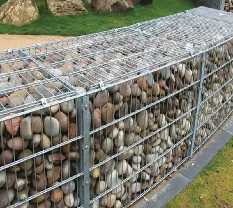 Easy Installation Welded Gabion Box Retaining Wall Double Wires Welded Mesh Gabions