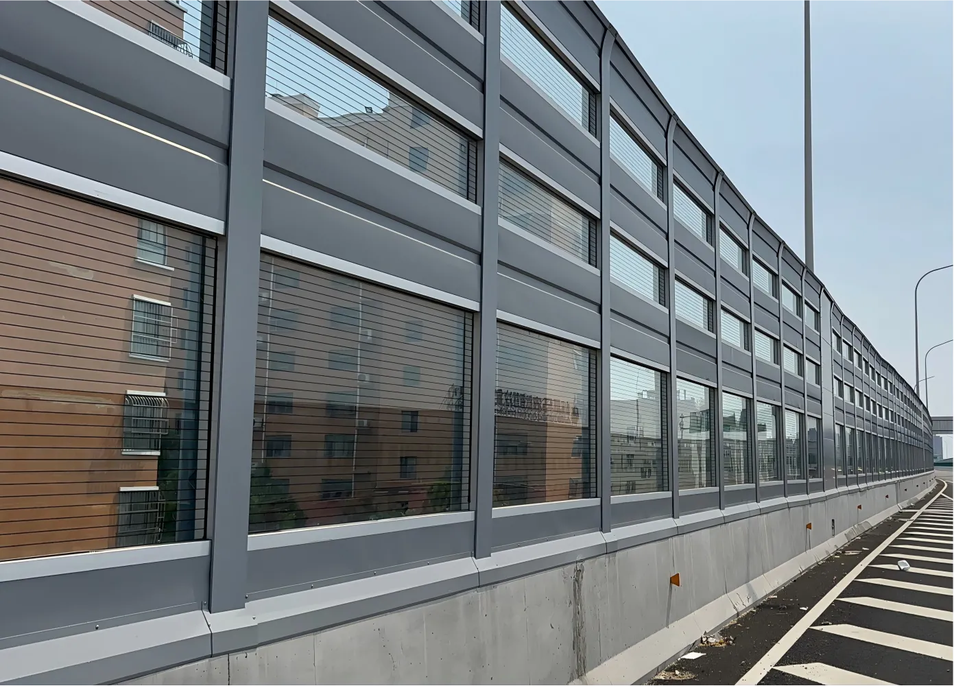 Acrylic Noise Barrier on Bridge Side