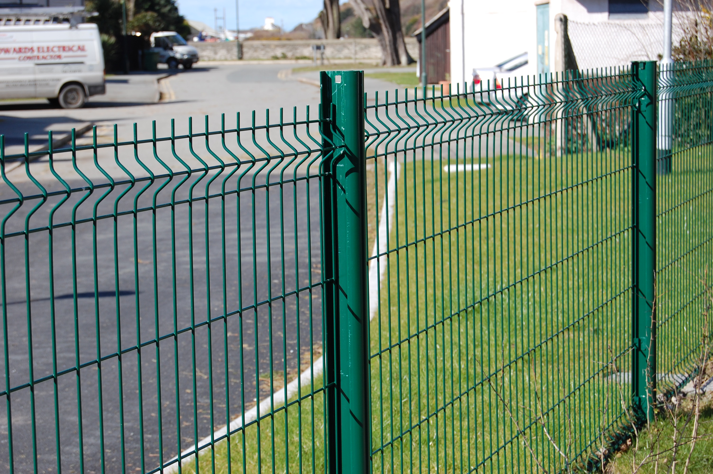 peach post fence