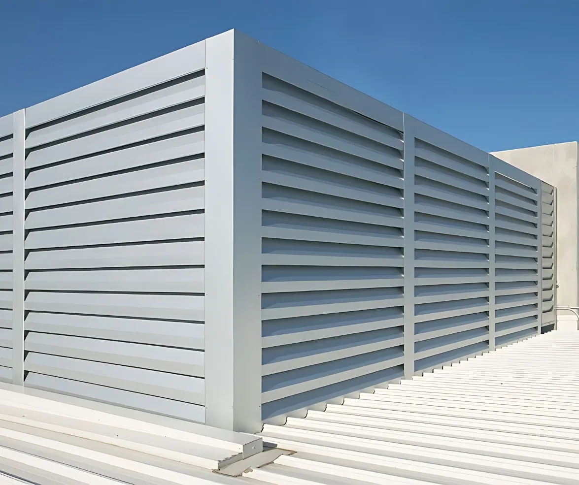 Modular acoustic louver system installation