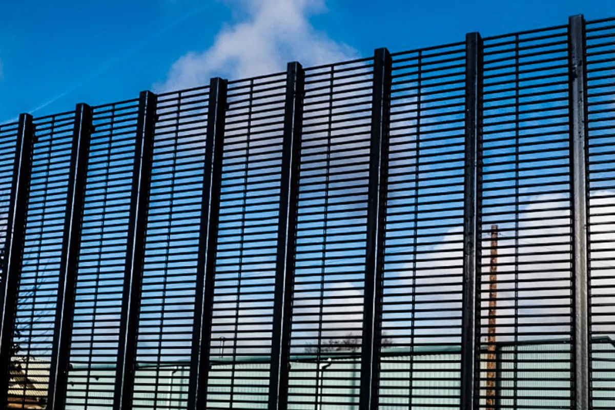 high‑security 358 anti‑climb fence installed on perimeter