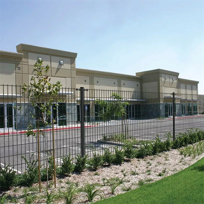 Double wire fence used for factory and industrial perimeter security