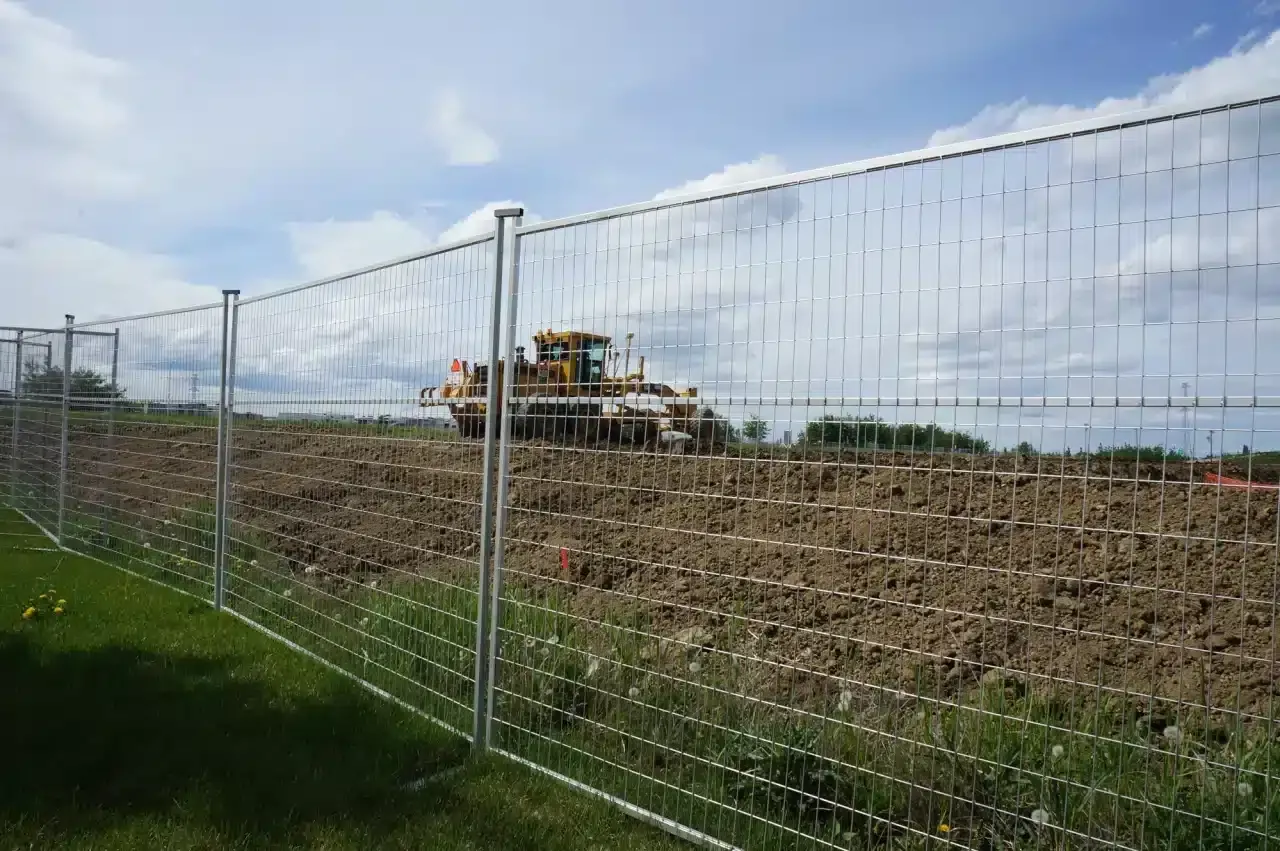 galvanized CA temporary fence with steel frame