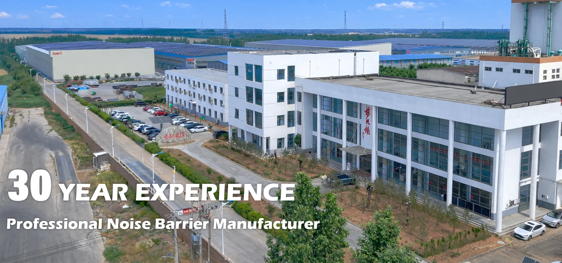 Noise Barrier Manufacturer manufacturing facility with automated production lines