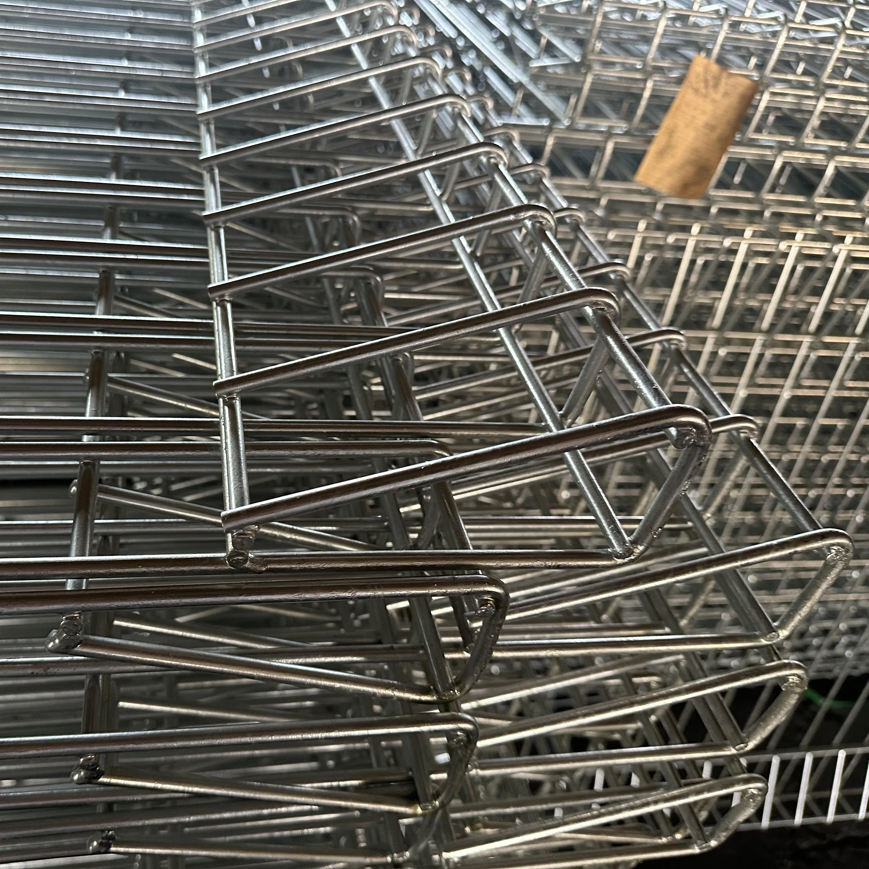 BRC welded mesh fence with rolled edge reinforcement