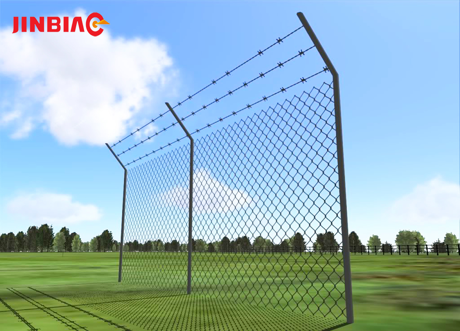 High security manufacturer supply corrosion resistant airport fence factory