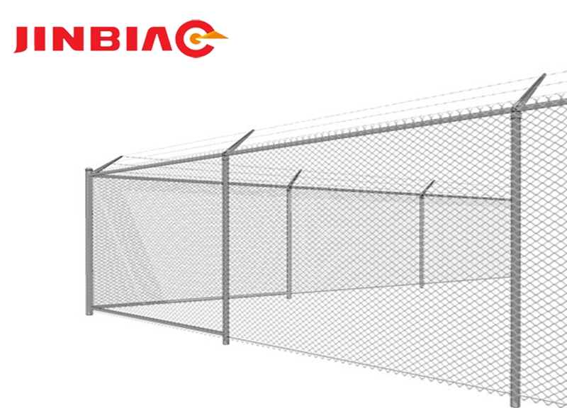 Anping Jinbiao iso quality and good price welded type airport fence factory--jinbiao