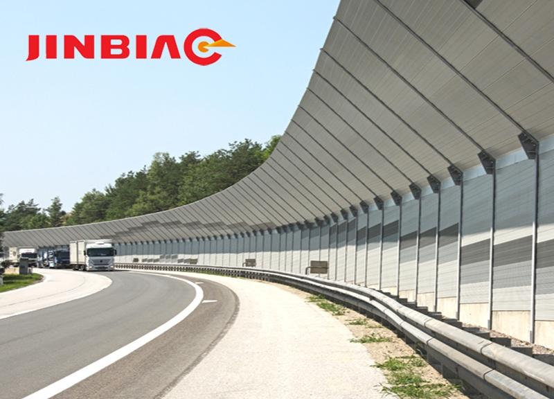 acoustic innovated noise barrier panels metal soundproof products jinbiao