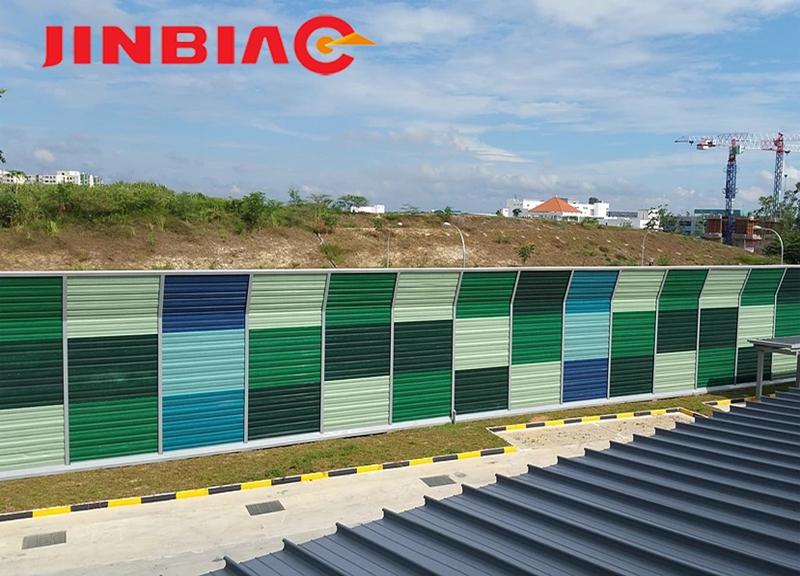 High quality sound barrier wall / highway noise barrier with factory price jinbiao