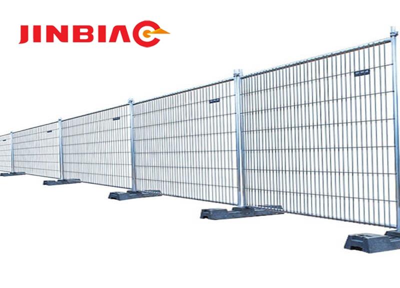 chain link portable panels be used temporary fences for construction jinbiao