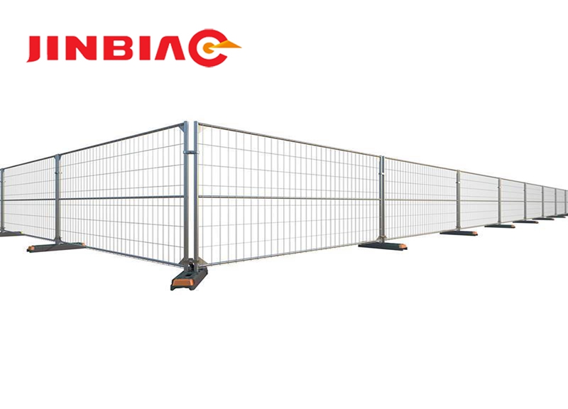 chain link portable panels be used temporary fences for construction jinbiao