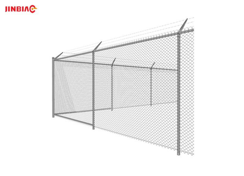 Hot dip Galvanized chain link fence, PVC coated chain link fence jinbiao