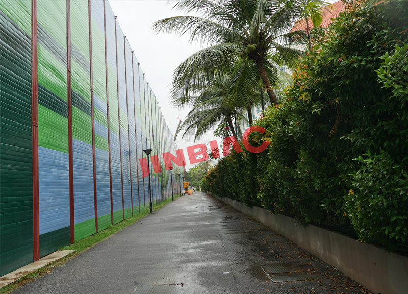 Temporary noise barrier for construction sound reduction jinbiao