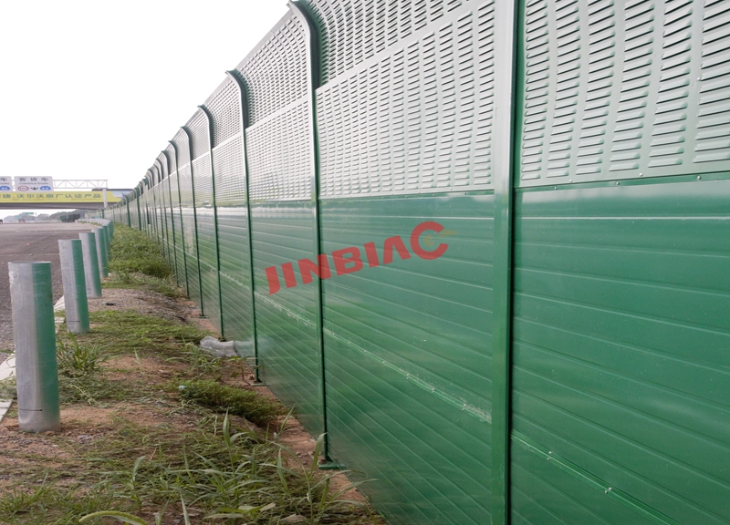China JINBIAO Metal louver noise barrier manufacturer
