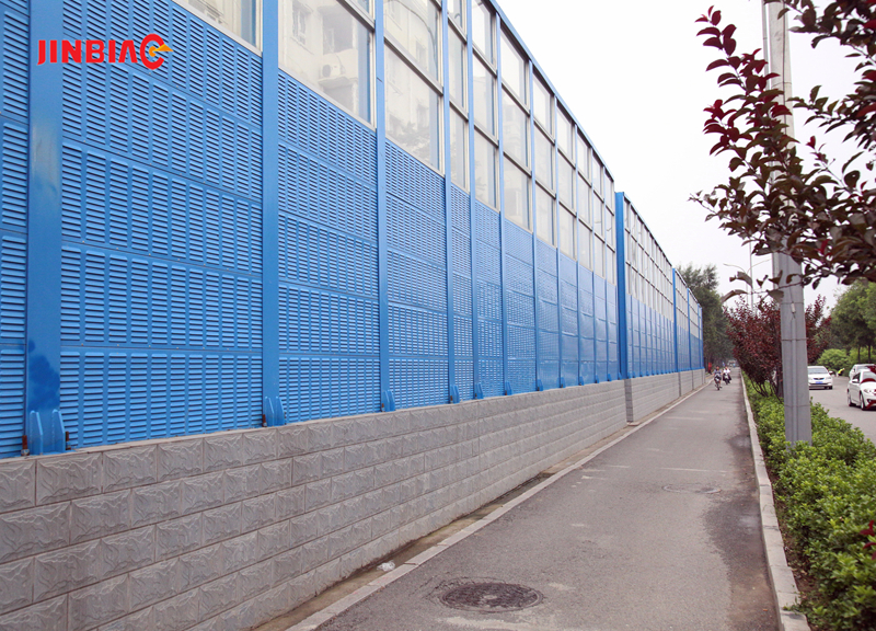 China JINBIAO Tempered glass noise barrier manufacturer