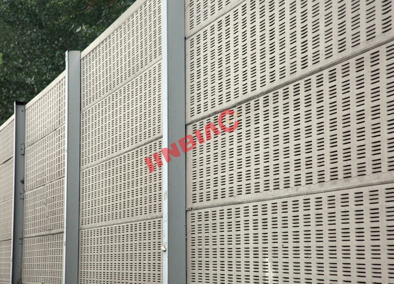 China JINBIAO Sound insulation Erect noise barrier manufacturer