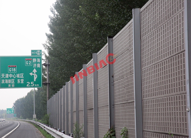 China JINBIAO Sound insulation Erect noise barrier manufacturer