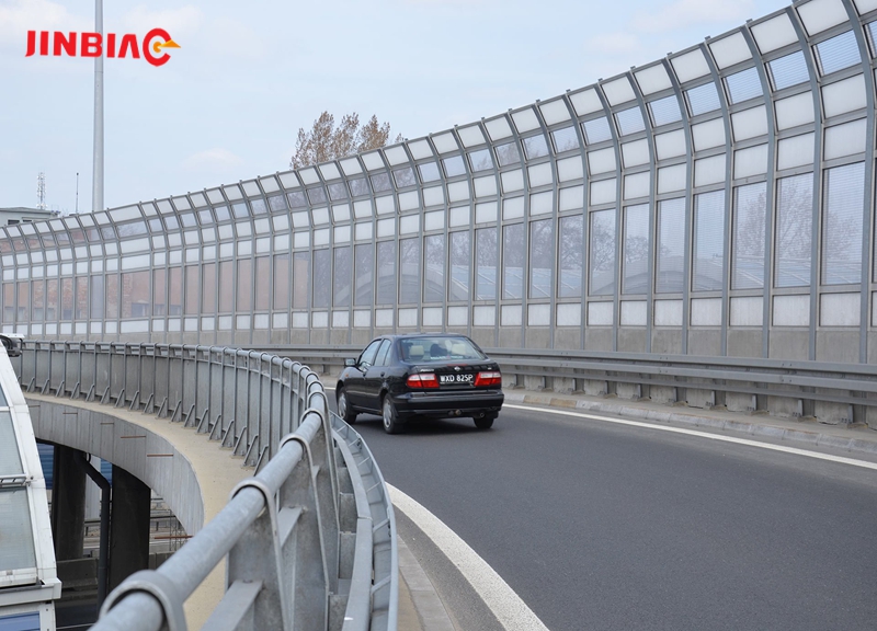 China JINBIAO Acrylic transparent noise barrier manufacturer