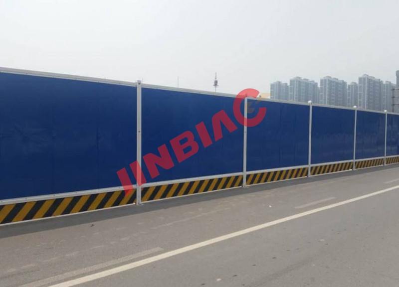 China JINBIAO Color steel plate noise barrier manufacturer